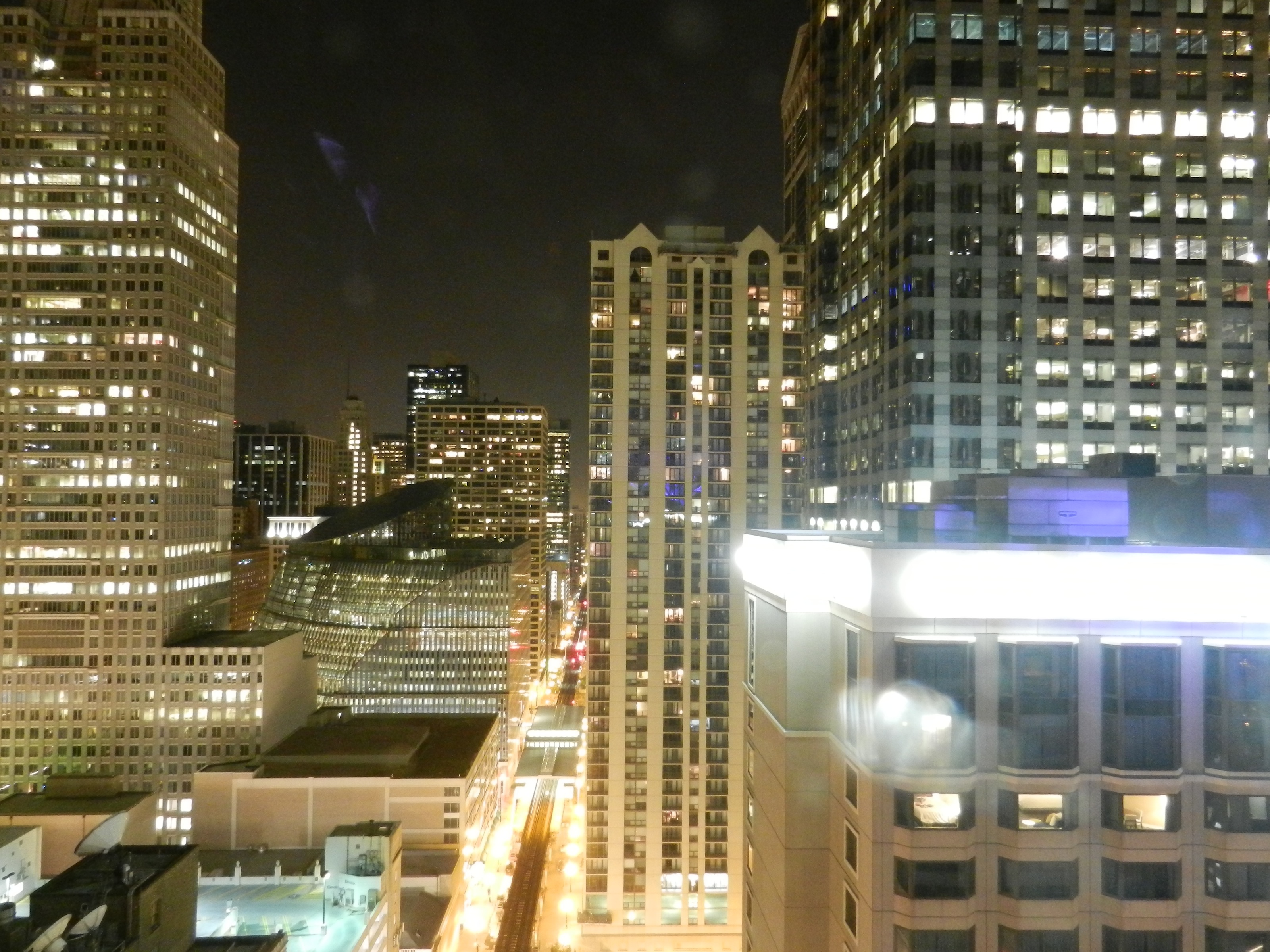 Chicago at night